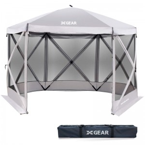 XGEAR Pop Up Easy Install 6 sided Hub Screen House /Canopy