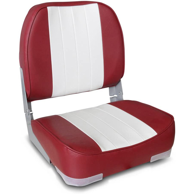 Foldable Low Back Boat Seat for Fishing and Boating